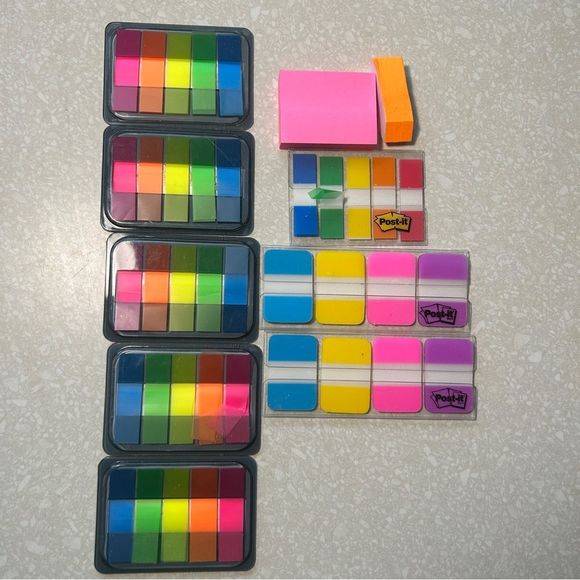 Post It Note Dispenser Heavy Duty Various Sizes and Colors Plus Carry Bag - Picture 3 of 6